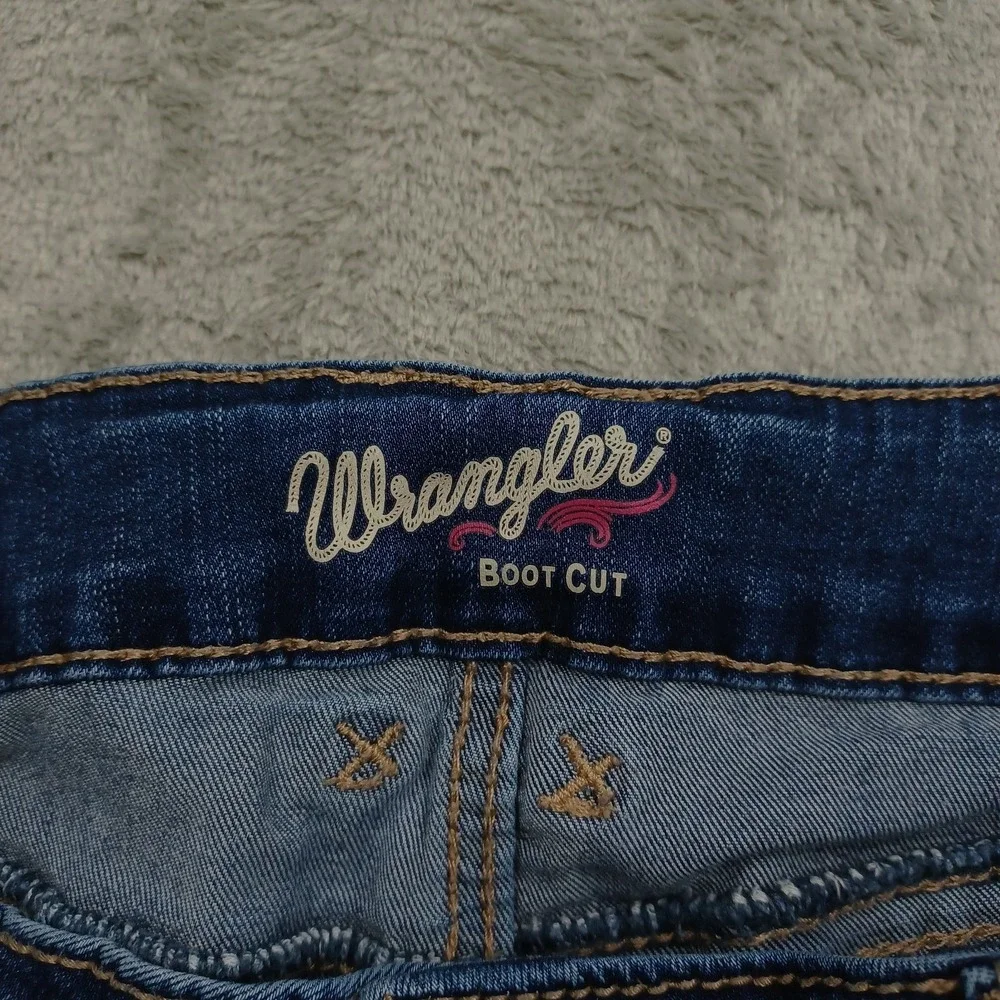 Wrangler Jeans Womens 30 Blue Denim Bootcut Western Workwear Casual